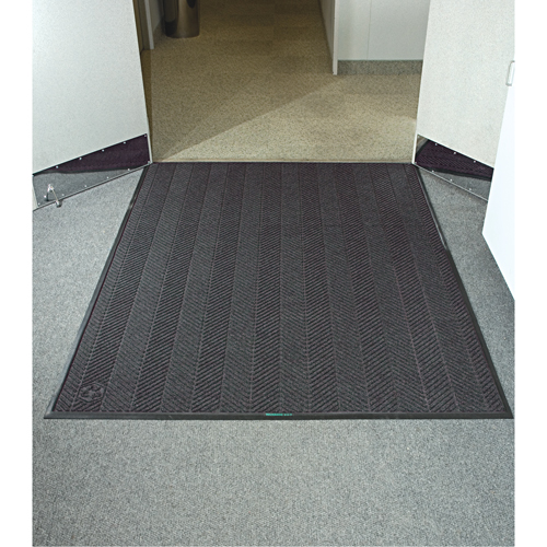 Tapis Waterhog Eco Elite, Essuie-pieds/grattoir, 3' x 5' x 3/8", Cendre grise D. Morneault & Fils