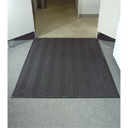 Tapis Waterhog Eco Elite, Essuie-pieds/grattoir, 6' x 8' x 3/8", Cendre grise D. Morneault & Fils