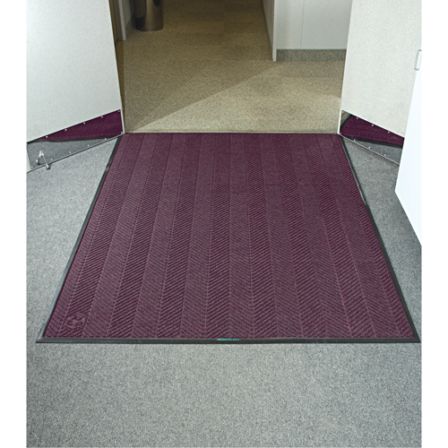 Waterhog&reg; Eco Elite Matting, Wiper/Scraper, 3' x 20' x 3/8", Maroon D. Morneault & Fils