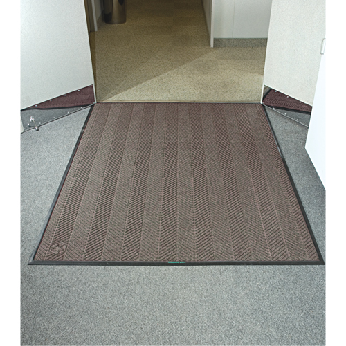 Tapis Waterhog Eco Elite, Essuie-pieds/grattoir, 6' x 6' x 3/8", Brun ch&acirc;taignier D. Morneault & Fils