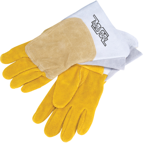 Gants de soudage pour pipelinier, Cuir de vache refendu, Taille Grand D. Morneault & Fils