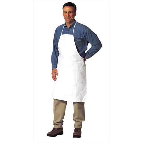 Tablier, Tyvek 400, Blanc, 28" la x 36" lo D. Morneault & Fils