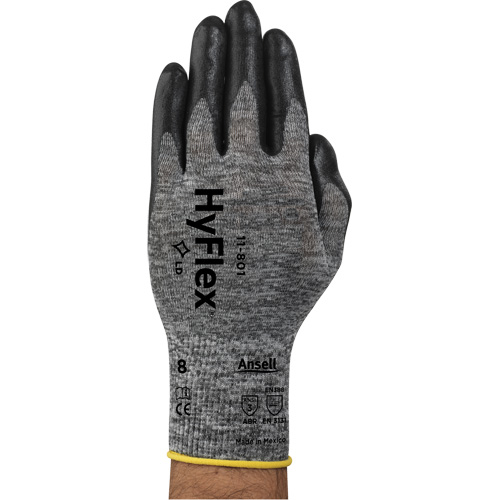 Hyflex&reg; 11-801 Gloves, 7/Small, Foam Nitrile Coating, 15 Gauge, Nylon Shell D. Morneault & Fils