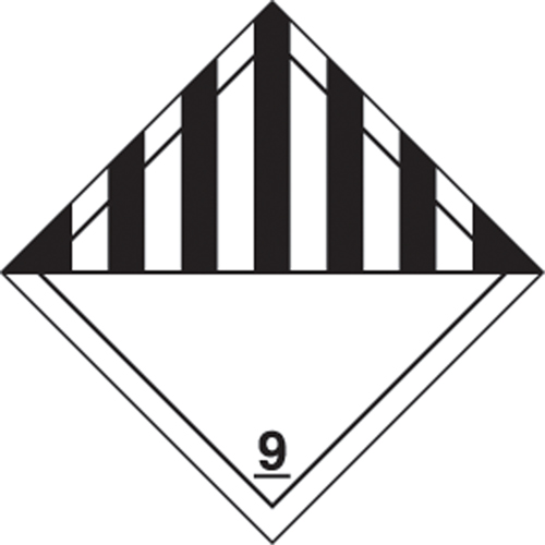 TDG Shipping Labels, Class 9, Miscellaneous Dangerous Goods, Vinyl D. Morneault & Fils