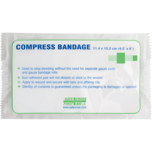 Compress Bandages, Crepe Tails, Cut to Size L x 4-1/2" W D. Morneault & Fils