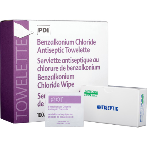 Benzalkonium Chloride Wipes, Towelette, Antiseptic D. Morneault & Fils