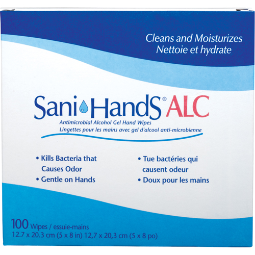 Sani-Hands&reg; ALC Antimicrobial Hand Wipes, Packet D. Morneault & Fils