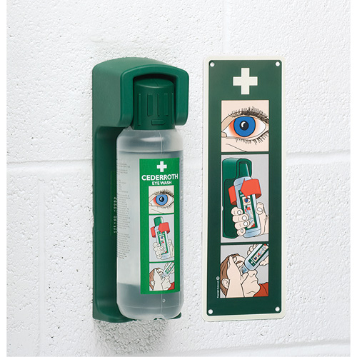 Support mural pour solution ophtalmique Cederroth D. Morneault & Fils
