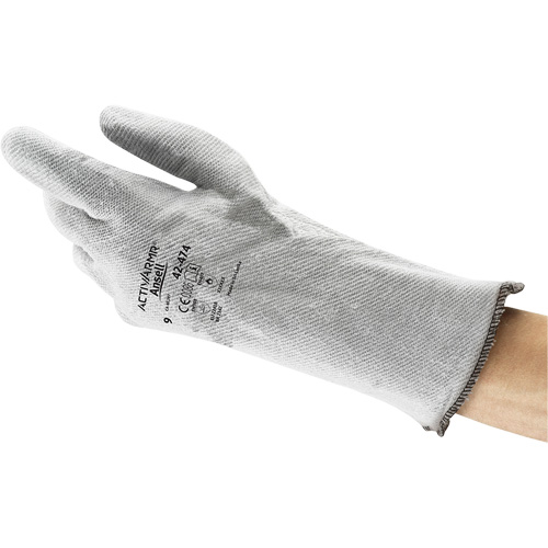 Gants souples Crusader 42-474, Nitrile, T-Grand, Prot&egrave;ge jusqu'&agrave; 400° F (204° C) D. Morneault & Fils
