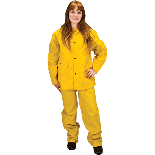 V&ecirc;tements imperm&eacute;ables RZ100, Polyester/PVC, Petit, Jaune D. Morneault & Fils