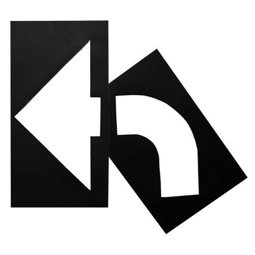 Parking Lot Stencils, English, 8" x 27" D. Morneault & Fils