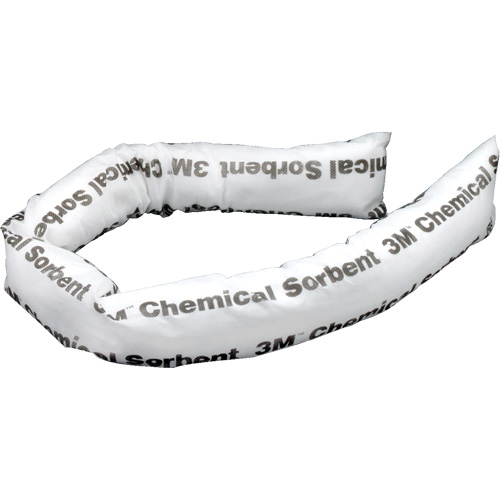 Chemical Sorbent Mini-Boom, Chemical, 4' L x 3" W, 12 gal. Absorbancy, 12 /Pack D. Morneault & Fils