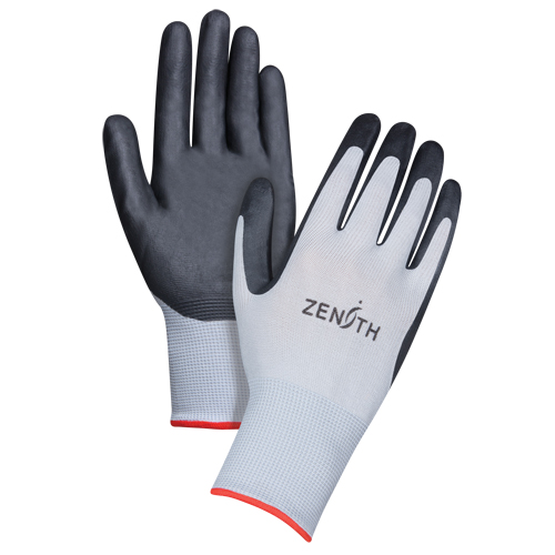 Lightweight Breathable Coated Gloves, 7/Small, Foam Nitrile Coating, 13 Gauge, Polyester Shell D. Morneault & Fils