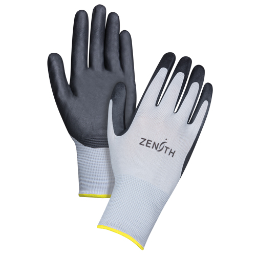 Gants l&eacute;gers enduits et respirants, 11/2T-Grand, R&ecirc;vetement Mousse de nitrile, Calibre 13, Enveloppe en Polyester D. Morneault & Fils