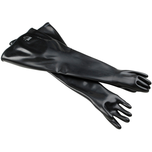 Ambidextrous Glove, Size X-Large/10, 32" L, Butyl Rubber, 30-mil D. Morneault & Fils