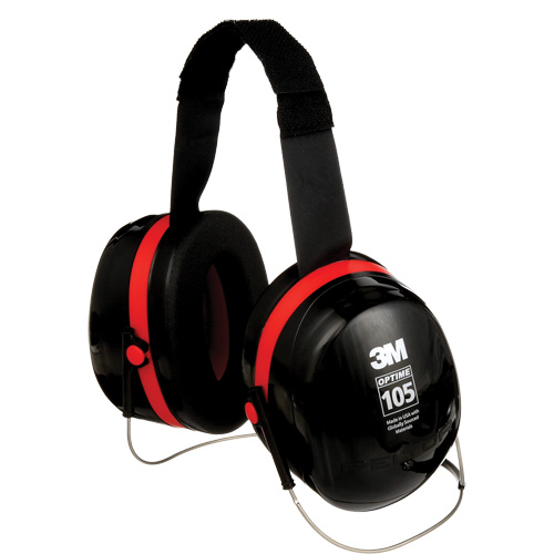 Peltor Optime 105 Series Earmuffs, Neckband, 29 NRR dB D. Morneault & Fils