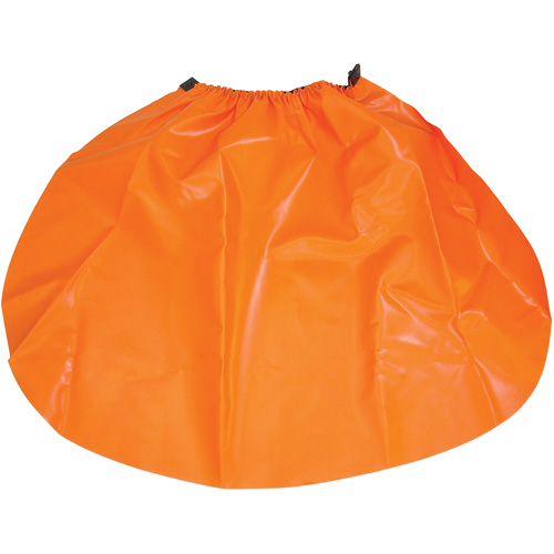 &eacute;cran anti-pluie pour casque de s&eacute;curit&eacute;, Taille unique, Orange, Nylon/PVC D. Morneault & Fils