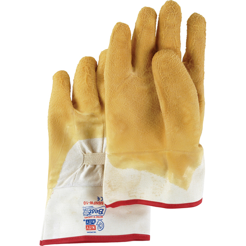 Gants enduits Nitty Gritty, 10/Grand, R&ecirc;vetement Latex de caoutchouc, Enveloppe en Coton D. Morneault & Fils