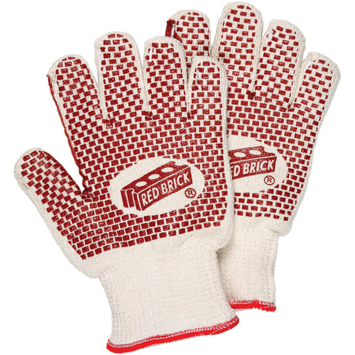 Gants r&eacute;versibles en tissu &eacute;ponge Red Brick, Coton, Deux c&ocirc;t&eacute;s, Calibre 10, Petit D. Morneault & Fils