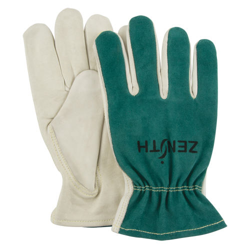 Driver's Gloves, Medium, Grain Cowhide Palm D. Morneault & Fils