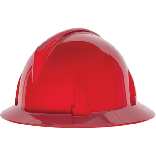 Casques de s&eacute;curit&eacute; &agrave; bordure compl&egrave;te TopGard, R&eacute;pond aux normes CSA type 1, Suspension Rochet, Non ventil&eacute; D. Morneault & Fils