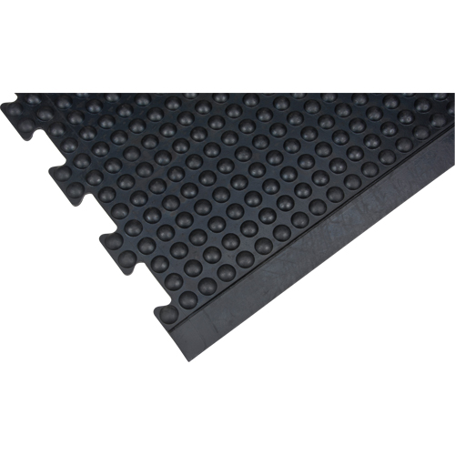 Anti-Fatigue Dome Matting, Bubbled, 3' x 4' x 1/2", Black, Rubber D. Morneault & Fils