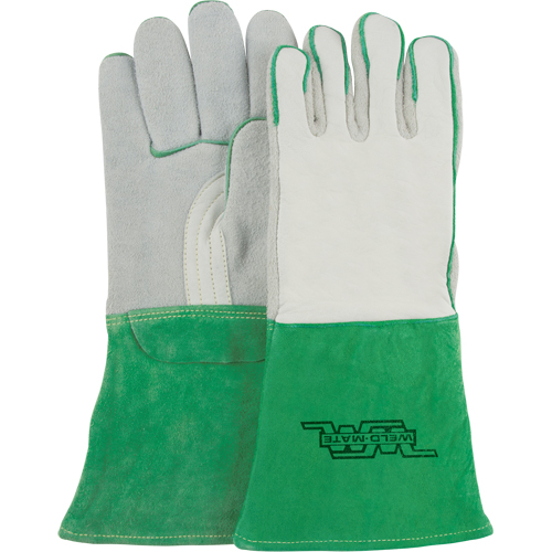 Gants de soudage robustes, Cuir de vache refendu, Taille Moyen D. Morneault & Fils