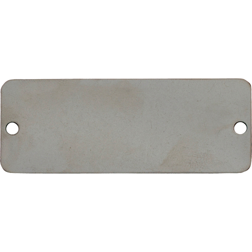 Blank Tags, Stainless Steel, 2" W x 1" H D. Morneault & Fils