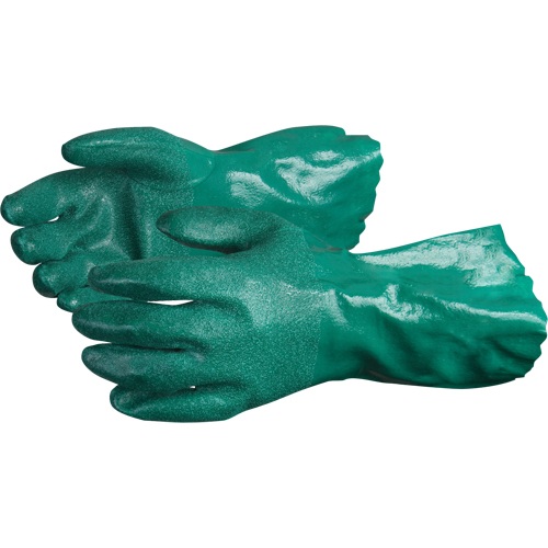 Gants Chemstop avec prise en poudre de c&eacute;ramique, Taille Moyen/8, 12" lo, Nitrile, Doublure en Jersey de coton, 40-mil D. Morneault & Fils