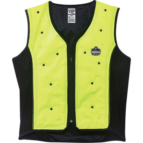 Vestes refroidissantes &agrave; &eacute;vaporation s&egrave;che Chill-Its 6685, Moyen, Jaune lime haute visibilit&eacute; D. Morneault & Fils