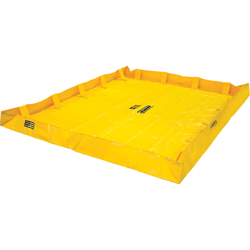 Berme de confinement Lite QuickBerm , Capacit&eacute; 398 gal. US, 8' la x 10' lo x 8" h, Support &agrave; encliqueter D. Morneault & Fils