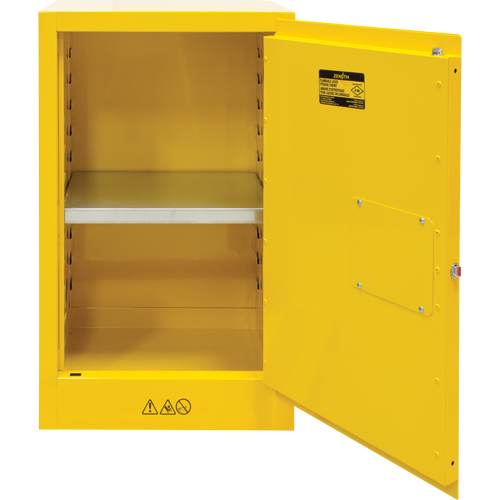 Flammable Storage Cabinet, 12 gal., 1 Door, 23" W x 35" H x 18" D D. Morneault & Fils