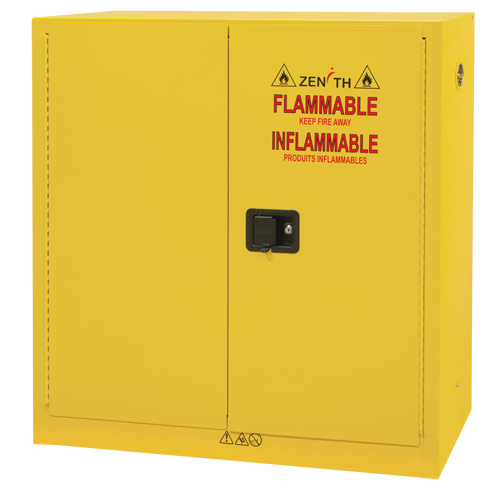 Flammable Storage Cabinet, 24 gal., 2 Door, 43" W x 44" H x 12" D D. Morneault & Fils