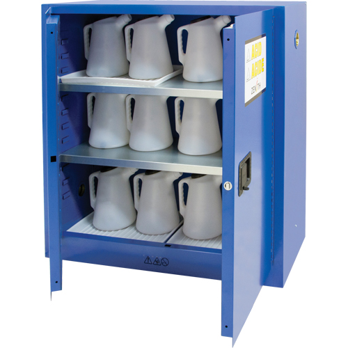 Corrosive Liquids Cabinet, 30 gal., 43" x 44" x 18" D. Morneault & Fils