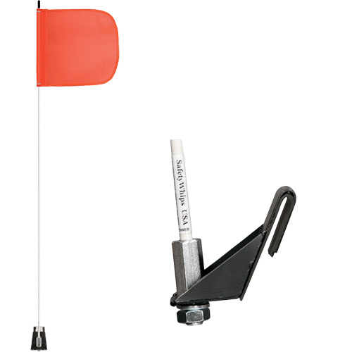 Tiges de s&eacute;curit&eacute; pour travaux l&eacute;gers Safety Whip, Fixation Fen&ecirc;tre, Hauteur 5', Orange D. Morneault & Fils