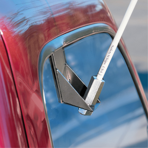 Tiges de s&eacute;curit&eacute; pour travaux l&eacute;gers Safety Whip, Fixation Fen&ecirc;tre, Hauteur 5', Orange D. Morneault & Fils