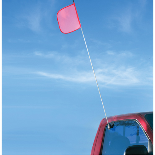 Safety Whip&reg; Light-Duty Whips, Window Mount, 5' High, Orange D. Morneault & Fils