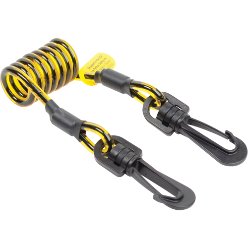Sangle d'amarrage spirale pour outil, Spirale, Attache double D. Morneault & Fils