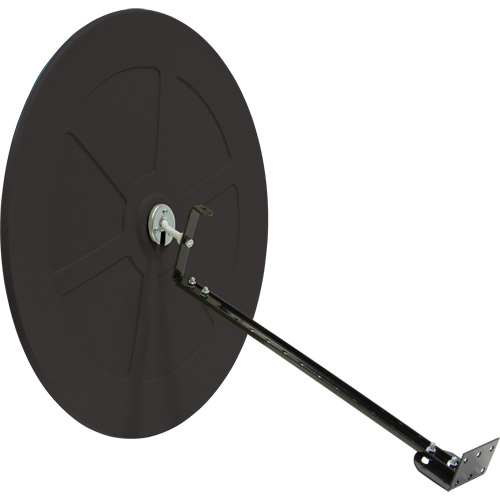 Convex Mirror with Bracket, Indoor/Outdoor, 30" Diameter D. Morneault & Fils