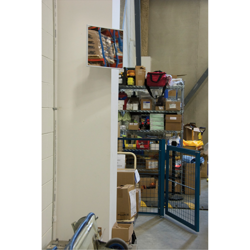 Flat Mirror, 12" H x 12" W, Framed D. Morneault & Fils