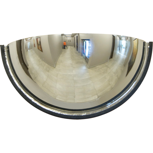 180° Dome Mirror, Half Dome, Closed Top, 18" Diameter D. Morneault & Fils