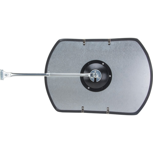 Roundtangular Convex Mirror with Telescopic Arm, 12" H x 18" W, Indoor/Outdoor D. Morneault & Fils