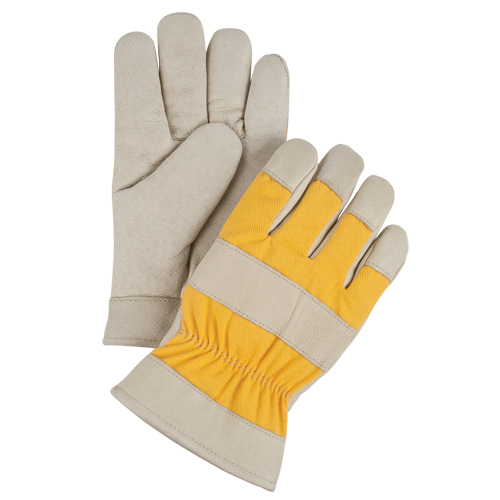 Gants de travail doubl&eacute;s pour l'hiver de premi&egrave;re qualit&eacute;, Moyen, Paume en Cuir fleur de porc, Doublure en Molleton de mousse D. Morneault & Fils