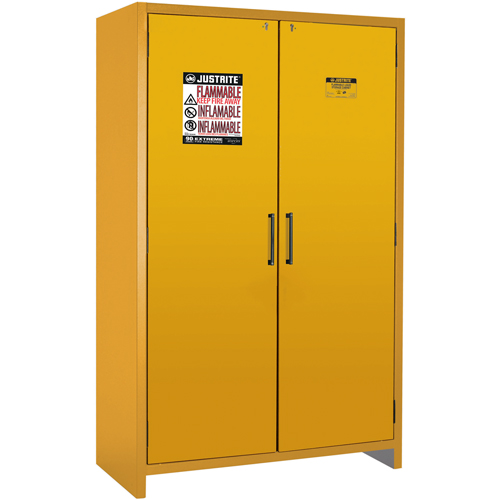Armoire d'entreposage 90 minutes s&eacute;curitaire et conforme &agrave; la norme EN, 45 gal., 2 Porte(s), 46,97" La x 76,89" h x 24,21" p D. Morneault & Fils
