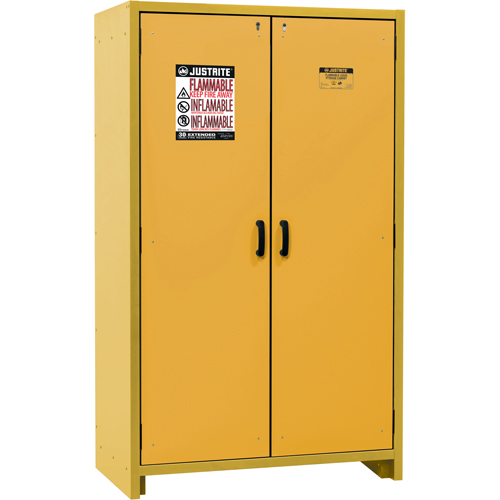 Armoire d'entreposage 30 minutes s&eacute;curitaire et conforme &agrave; la norme EN, 45 gal., 2 Porte(s), 45,83" La x 76,65" h x 24,21" p D. Morneault & Fils