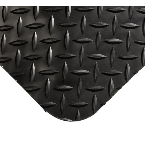 Smart Mats No.497, Diamond, 4' x 10' x 1", Black, PVC/Urethane D. Morneault & Fils