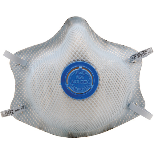 2500 Particulate Respirators, N95, NIOSH Certified, Large/Medium D. Morneault & Fils