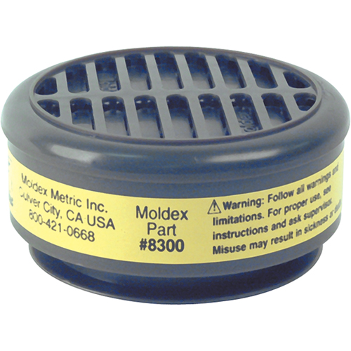 8000 Series Replacement Cartridges, Gas/Vapour Cartridge, Organic Vapour/Acid Gas D. Morneault & Fils