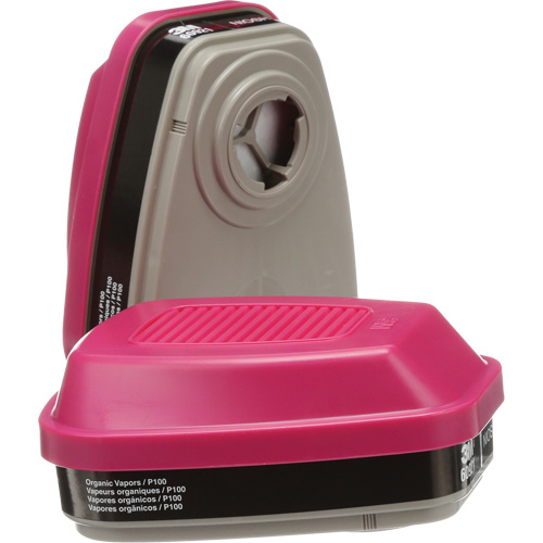 Cartouches pour respirateur s&eacute;rie 6000, Cartouche gaz/vapeur, Vapeurs organiques/P100 D. Morneault & Fils