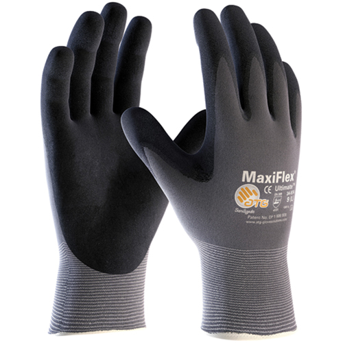 Gants MaxiFlex Ultimate ATG, 6/T-petit, R&ecirc;vetement Mousse de nitrile, Calibre 15, Enveloppe en Nylon D. Morneault & Fils
